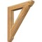 Ekena Millwork Traditional Slat Rough Sawn Bracket, Western Red Cedar, 4"W x 28"D x 32"H BKT04X28X32TRA06RWR - alternate 1